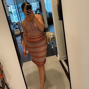 Missoni Pink and Orange Knit Dress